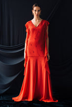 Drop-Waist Flared Dress