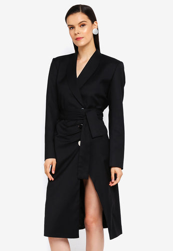 Midi Draped Jacket