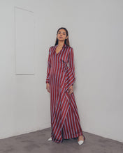 RED STRIPES SHIRTDRESS