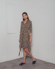 LEOPARD PRINT SHIRT DRESS