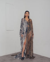 PRINTED CHIFFON CAFTAN