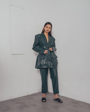 GREEN LEATHER JACKET