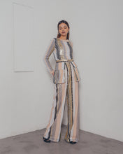 SEQUIN WIDE LEG PANTS