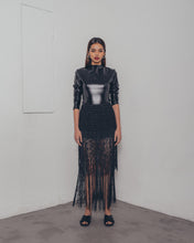 BLACK TASSLE SKIRT