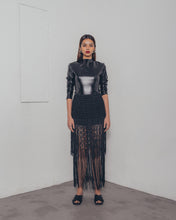 BLACK TASSLE SKIRT