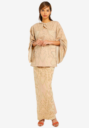 KEMBOJA KURUNG KEDAH - BEIGE