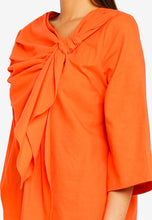DAHLIA KNOTTED KURUNG KEDAH - ORANGE