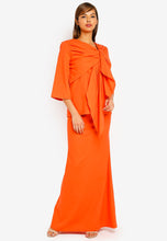 DAHLIA KNOTTED KURUNG KEDAH - ORANGE
