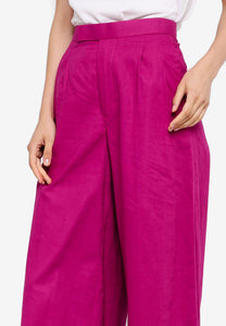 Fuchsia Wide Leg Pants