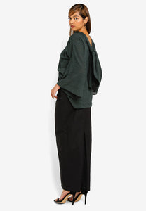 KUNTUM TOP WITH LINEN SKIRT