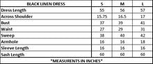 BLACK LINEN DRESS