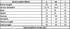 BLACK LINEN DRESS