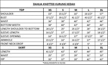 DAHLIA KNOTTED KURUNG KEDAH - ORANGE