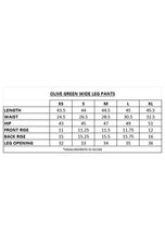 Olive Green Wide Leg Pants