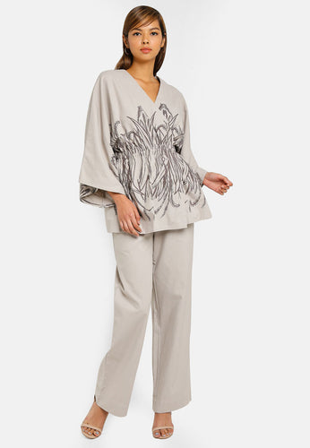 LILY PRINTED PANT SUIT