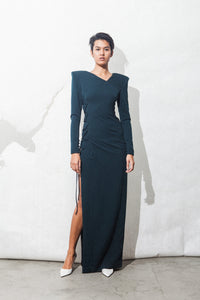 The Long Sleeve Padded Dress
