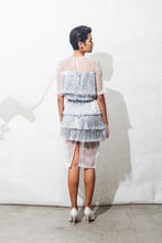 Metallic Plastic Fringe Dress
