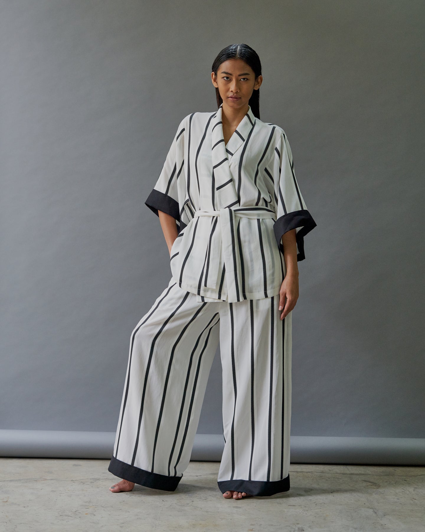 BLACK STRIPES PALAZZO