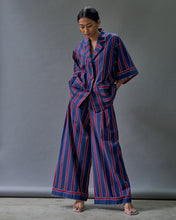 BLUE STRIPE COTTON PALAZZO